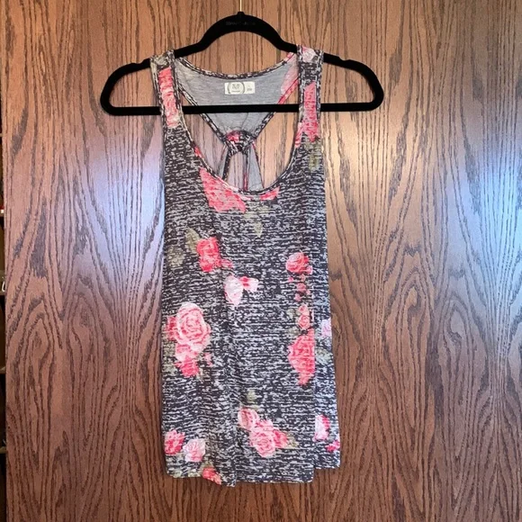 Floral Razor Back Tank - Picture 1 of 2